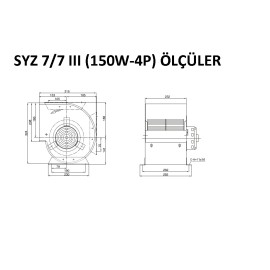 Radyal Fanlar Kendinden Motorlu