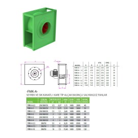 SALYANGOZ ASPİRATÖR KARE GÖVDE ALÇAK BASINÇLI